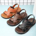 JLF01 New Design Slide Sandal Slip-On Leather Slippers For Men